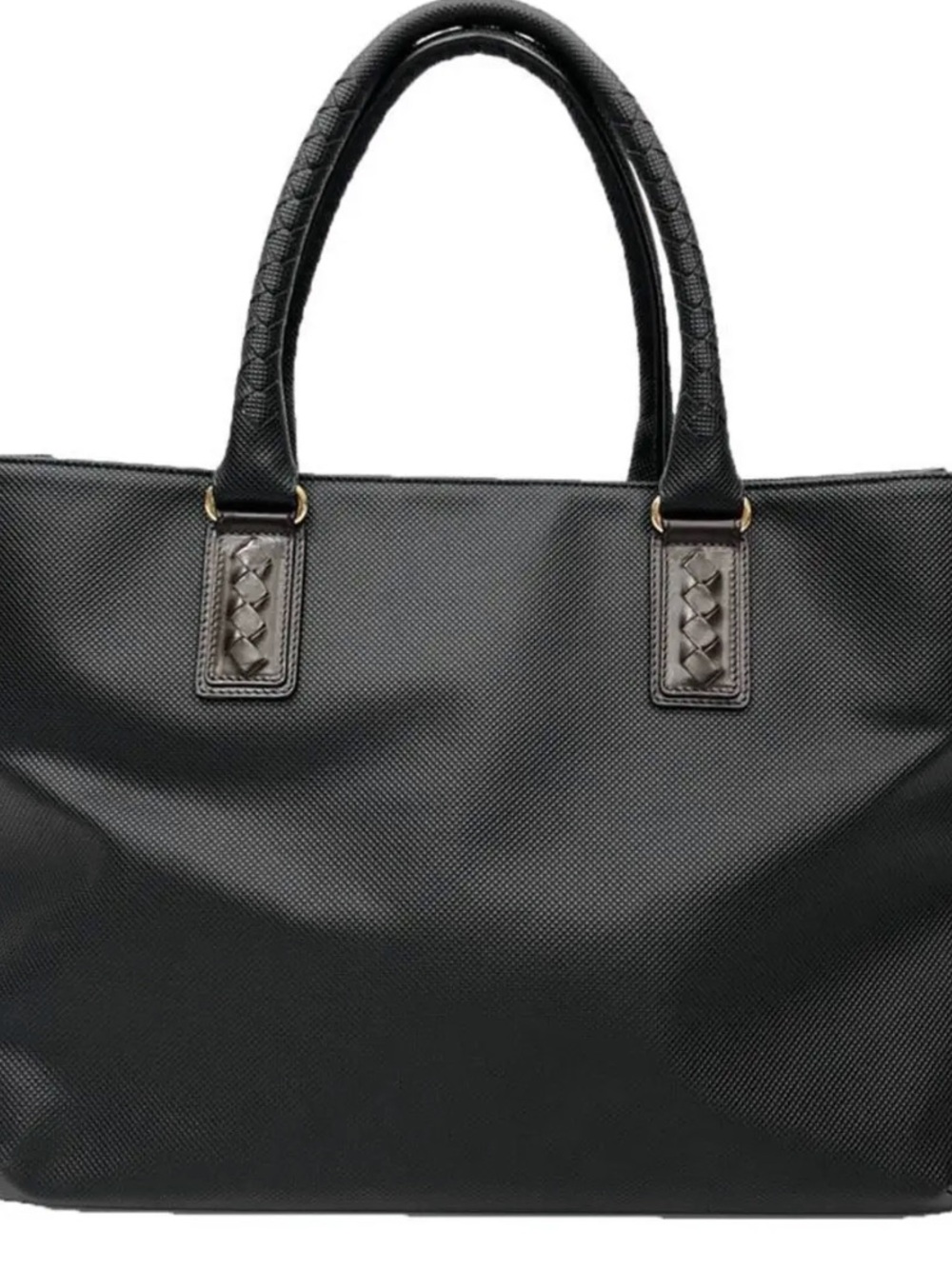 Bottega Veneta Intrecciato-Trimmed Marco Polo Tote Bag in good condition